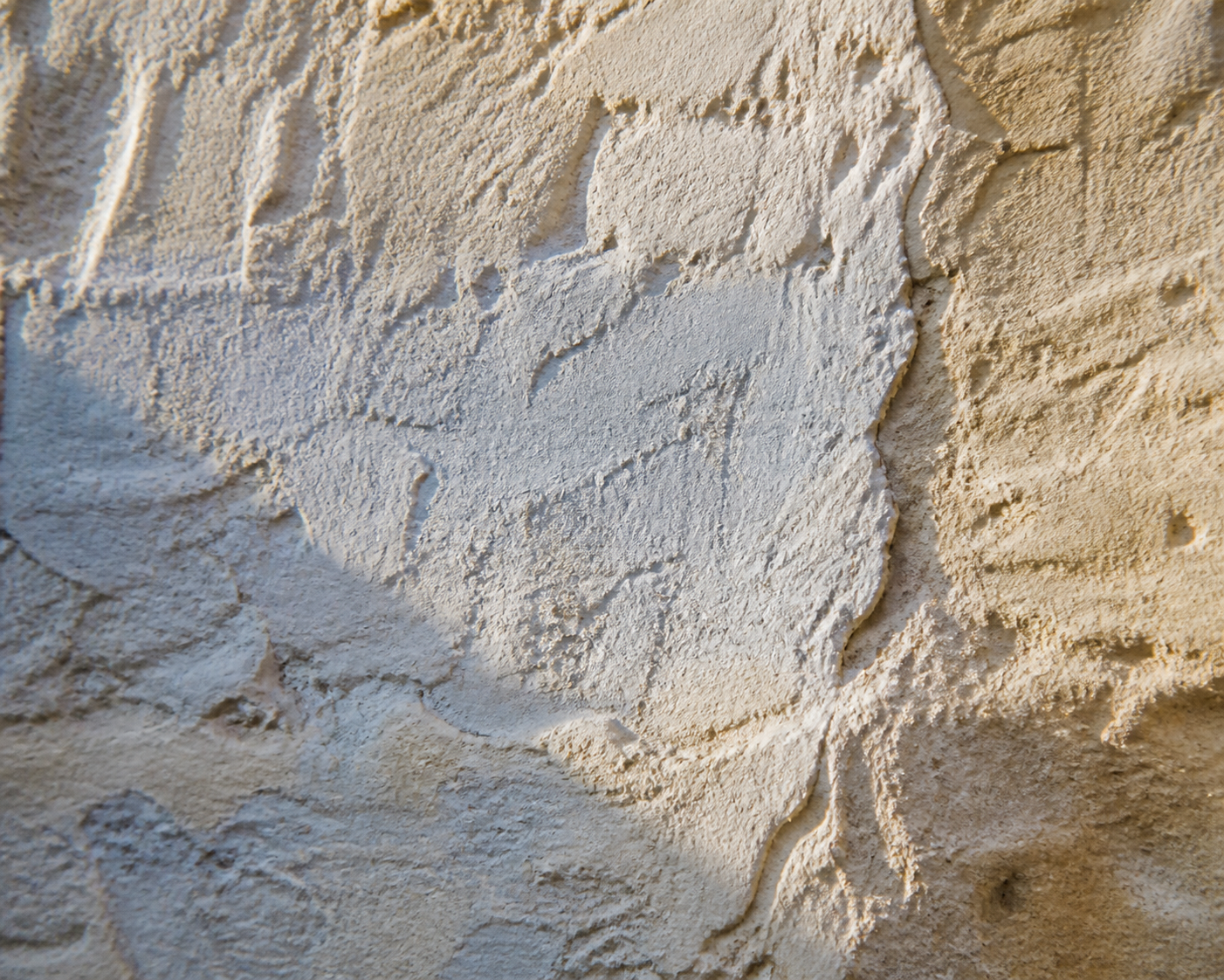 Texture de chaux éclairée latéralement